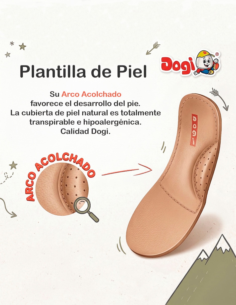 Zapato Dogi Ceremonia de Piel para Niña
